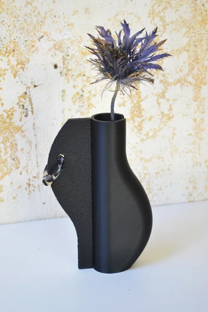 vase noir en ardoise impression 3d