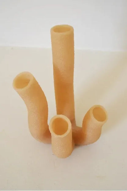 Vue de dessus du soliflore organique Coro imprimé en 3D