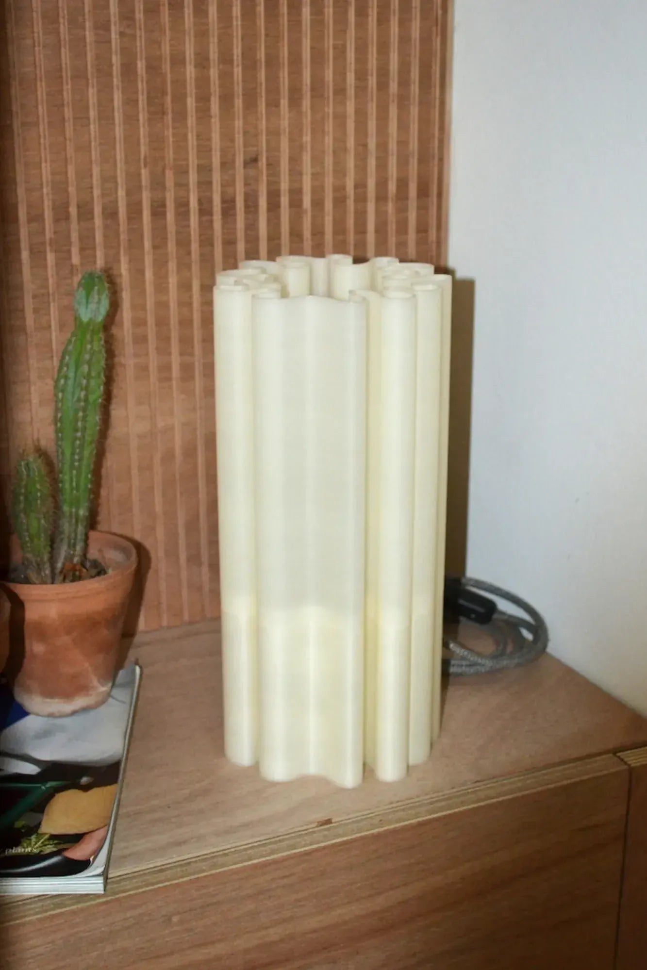 lampe organique blanche 3d