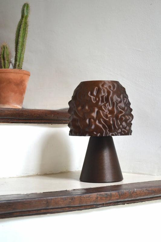 lampe à poser en forme de morille