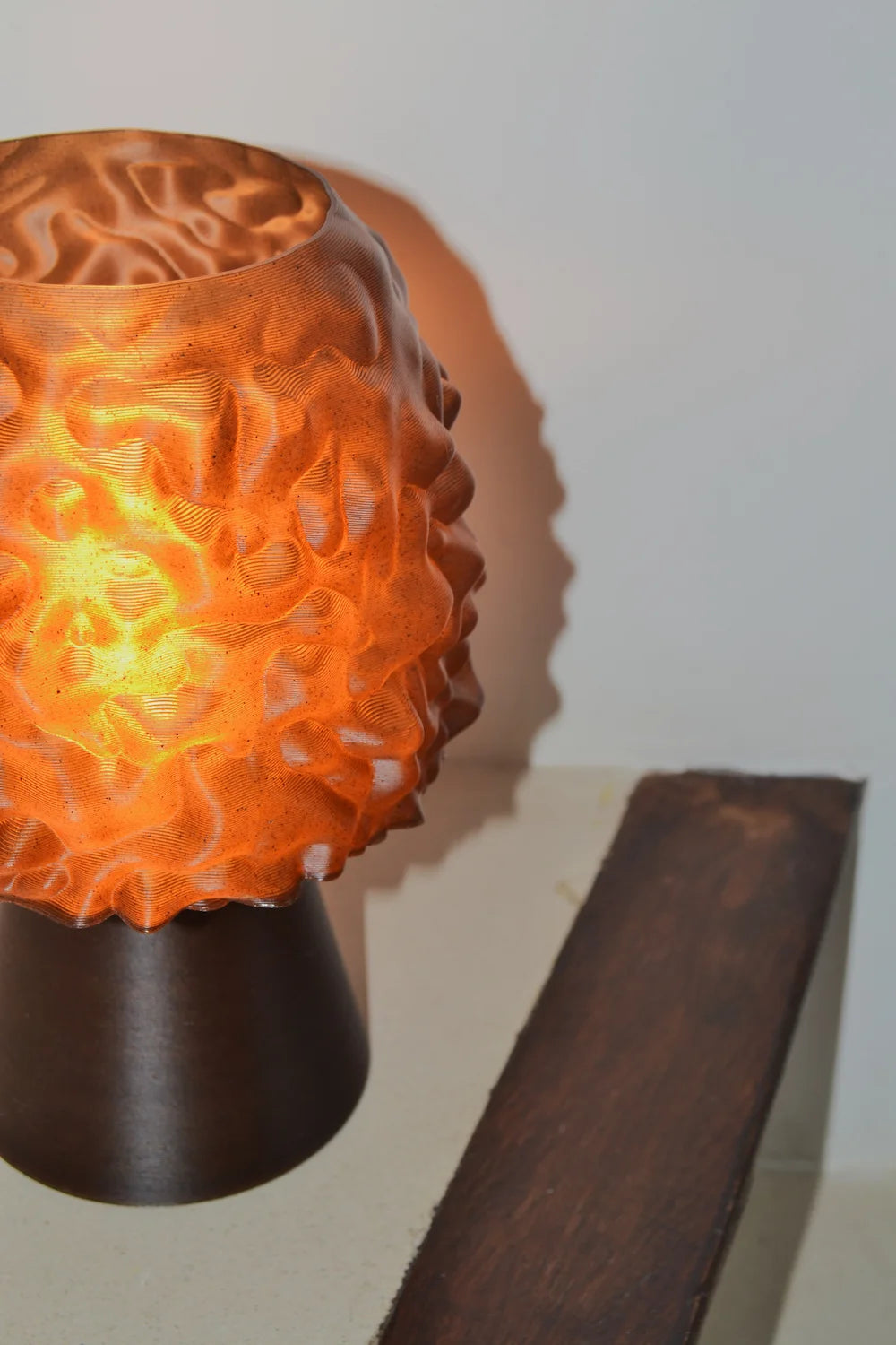 lampe 3d couleur marron