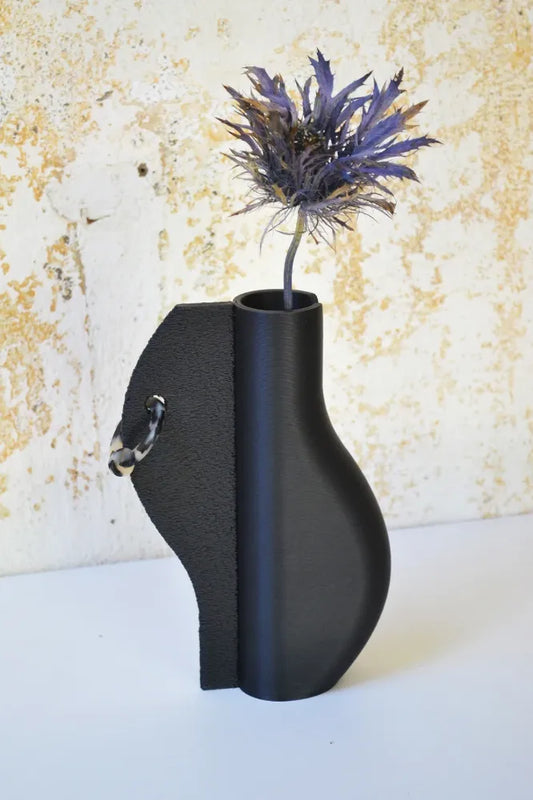 vase noir en ardoise impression 3d